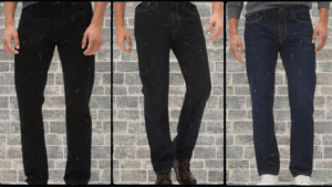 men's dark denim jeans