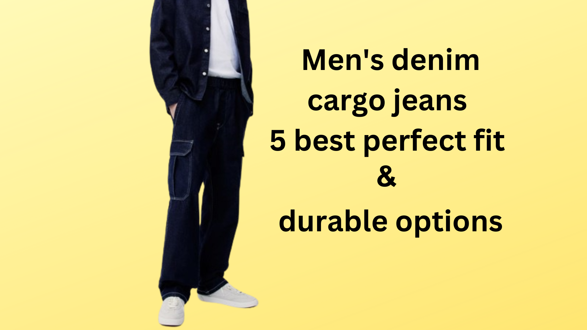 Men's Denim Cargo jeans