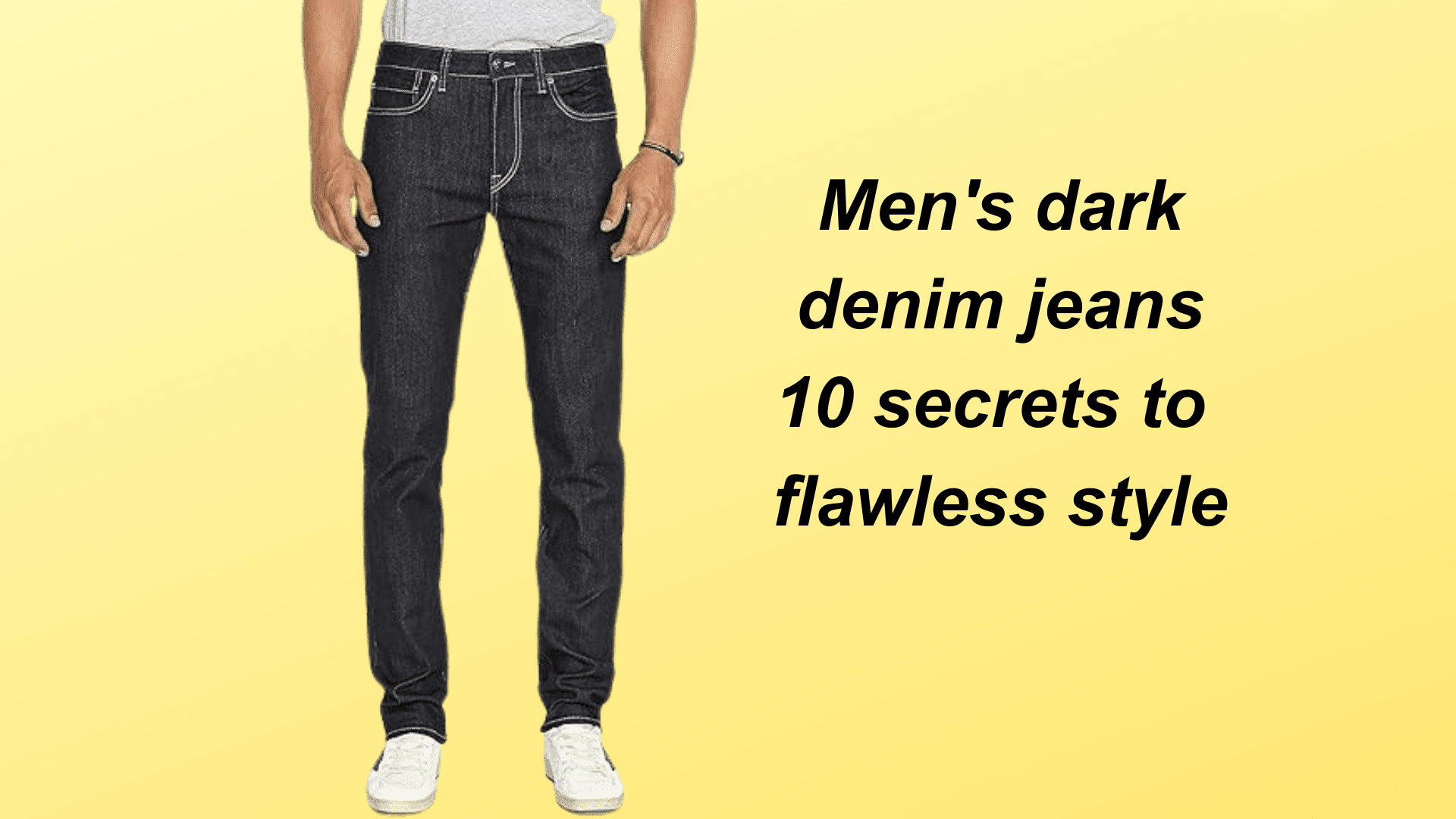 Men's Dark Denim Jeans