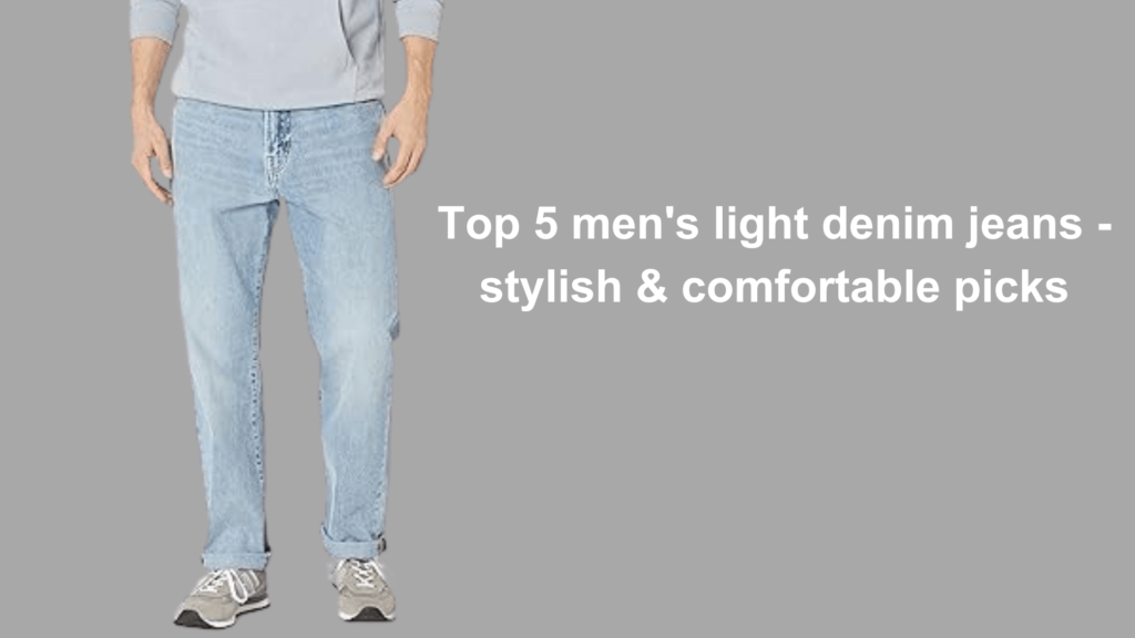 Men's light denim jeans