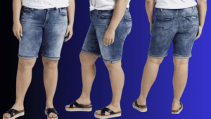 a collage of different types of plus size shorts