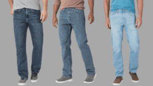 Men's light denim jeans