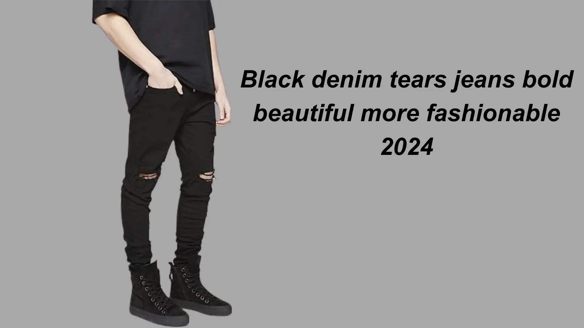 Black denim