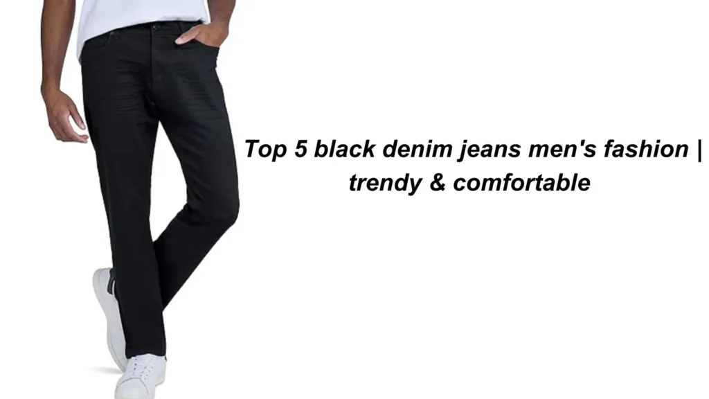 black denim jeans men's