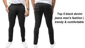 Black denim jeans mean's