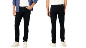 Black denim jeans men's