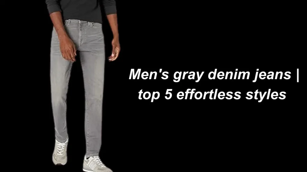 men's gray denim jeans